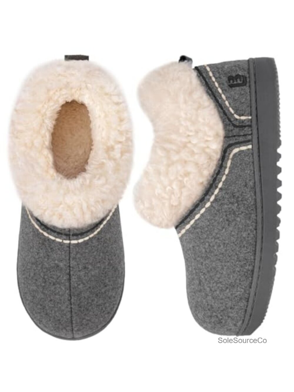 Women's Bootie Slippers Memory Foam Tweed House Shoes Non-Slip Gift